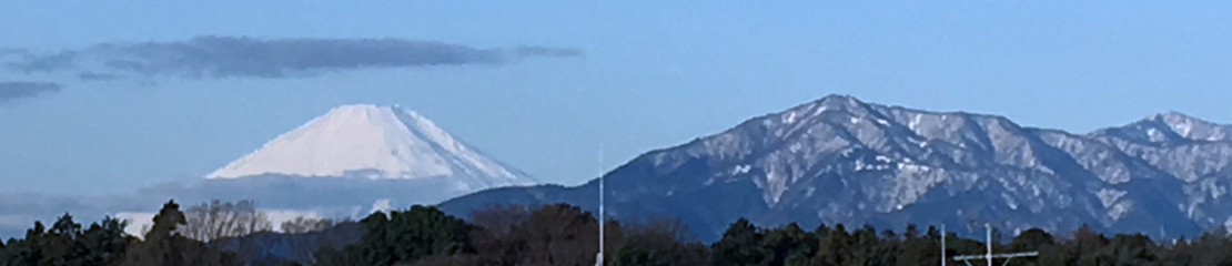 社屋から見える富士山